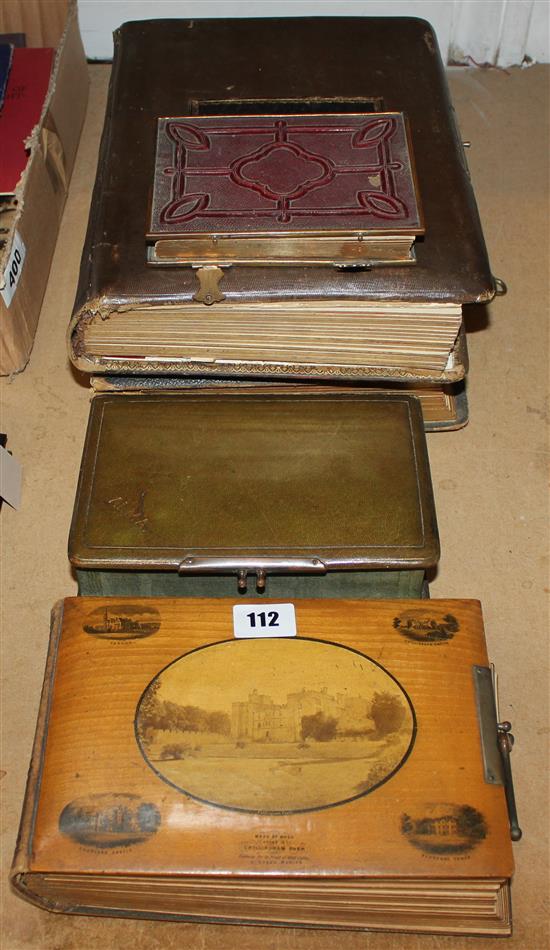 Collection of Carte de Visite albums including Mauclin ware album
